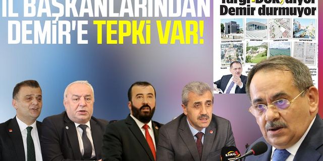 Samsun'da il başkanlarından Mustafa Demir'e tepki var!