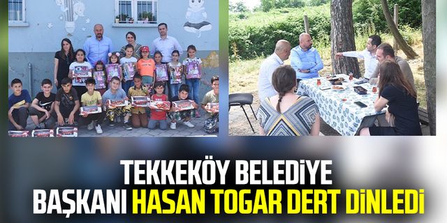 Tekkeköy Belediye Başkanı Hasan Togar dert dinledi