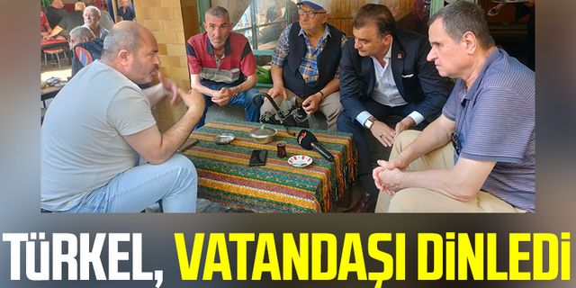 CHP Samsun İl Başkanı Fatih Türkel, vatandaşı dinledi