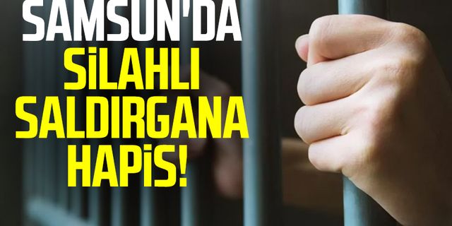 Samsun haber: Samsun'da silahlı saldırgana hapis!