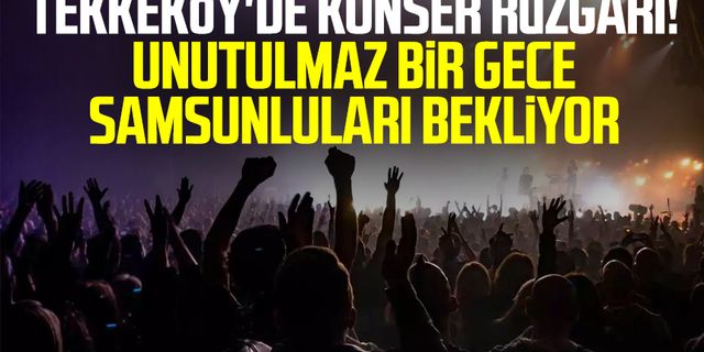 Tekkeköy'de konser rüzgarı! Unutulmaz bir gece Samsunluları bekliyor