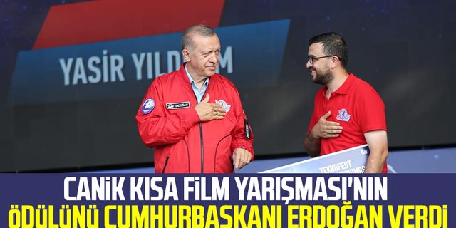 Canik Kısa Film Yarışması'nın kazananları belli oldu! Birincilik ödülünü Cumhurbaşkanı Erdoğan verdi