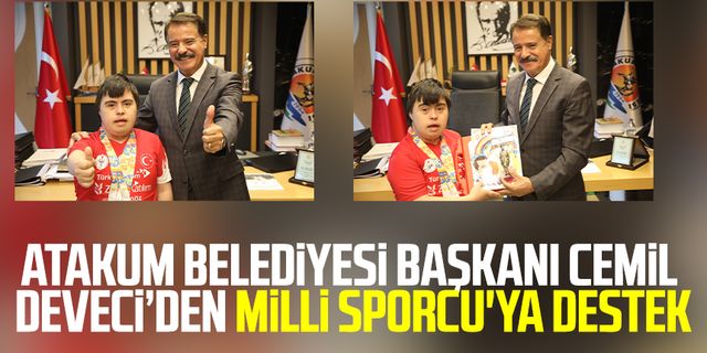 Atakum Belediyesi Başkanı Cemil Deveci’den Milli sporcu'ya destek 