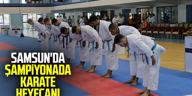 Samsun'da şampiyonada karate heyecanı