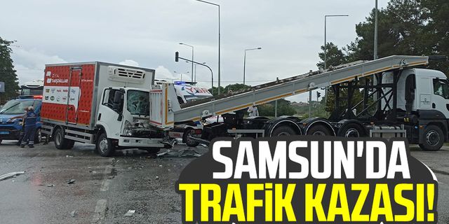 Samsun'da trafik kazası!