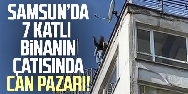 Samsun Mecidiye Caddesi'nde intihar girişimi!
