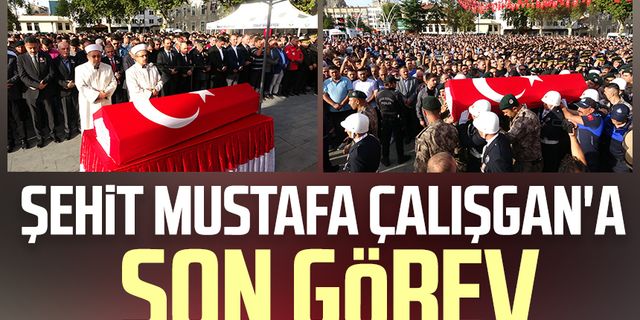 Samsun Özel Harekat Müdürlüğü'nde görevli polis memuru Mustafa Çalışgan'a son görev