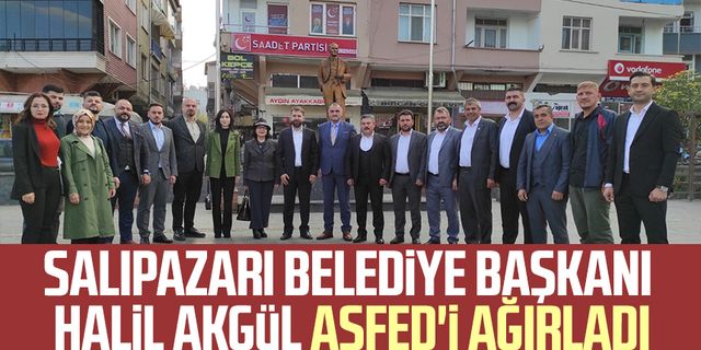 Salıpazarı Belediye Başkanı Halil Akgül ASFED'i ağırladı