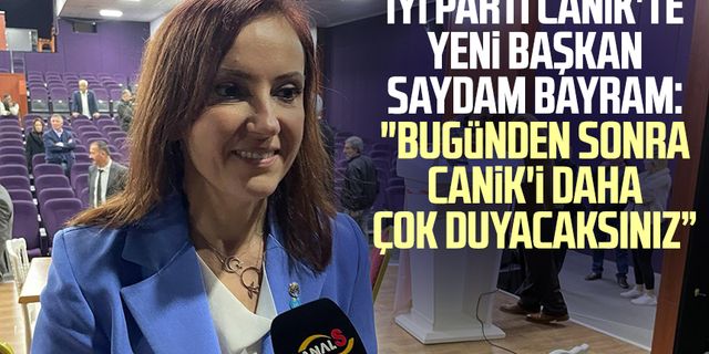 İYİ Parti Canik'te yeni başkan Saydam Bayram Kanal S mikrofonlarına konuştu: "Canik'i daha çok duyacaksınız"