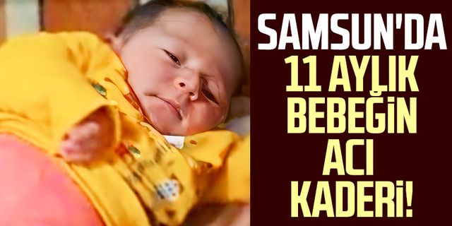Samsun'da 11 aylık bebeğin acı kaderi!