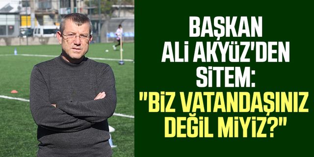 İlkadım Yabancılar Pazarıspor Başkanı Ali Akyüz'den sitem: "Biz vatandaşınız değil miyiz?"