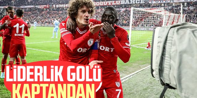 Liderlik golü Yılport Samsunspor'un kaptanı Osman Çelik'ten!