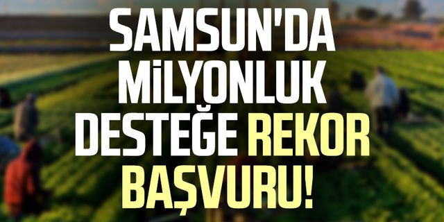 Samsun'da milyonluk desteğe rekor başvuru!