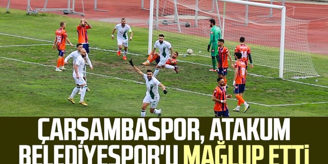 Çarşambaspor, Atakum Belediyespor'u mağlup etti