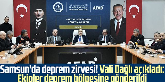 Samsun'da deprem zirvesi! Vali Zülkif Dağlı açıkladı: Ekipler deprem bölgesine gönderildi