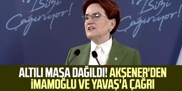 İYİ Parti Genel Başkanı Meral Akşener'den açıklama! Altılı masa dağıldı