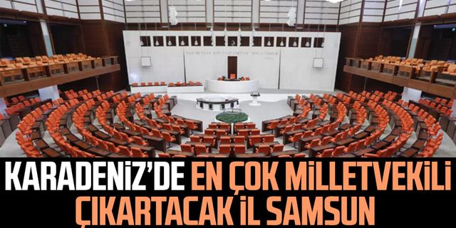 Karadeniz’de en çok milletvekili çıkartacak il Samsun