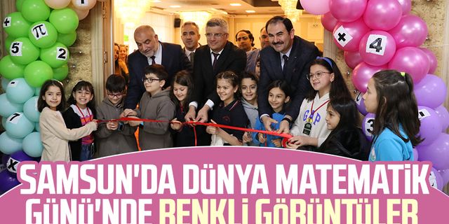 Samsun'da Dünya Matematik Günü'nde renkli görüntüler