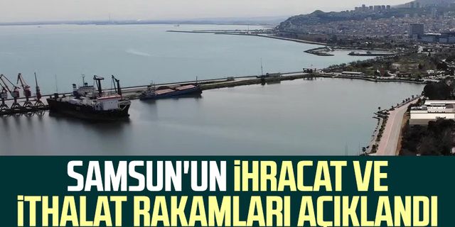 Samsun'un ihracat ve ithalat rakamları açıklandı