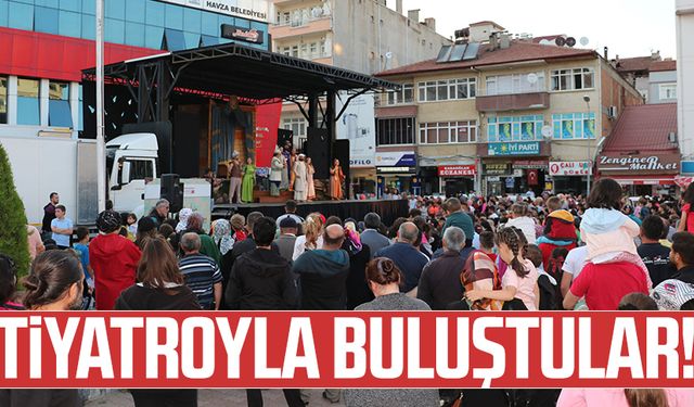 Samsun'un o ilçesi tiyatroyla buluştu!
