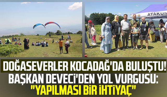 Samsun'da doğaseverler 'Kocadağ’da buluştu