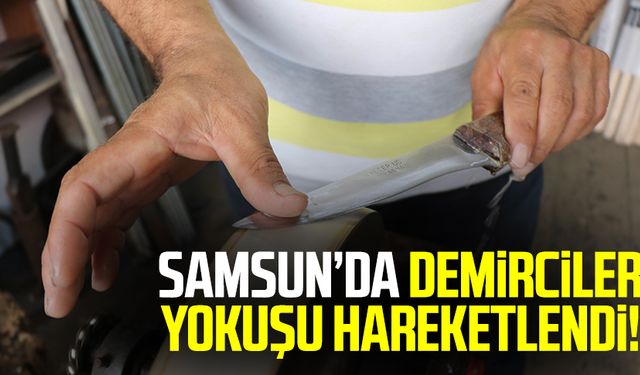 Samsun'da bıçaklar kurbana bileniyor