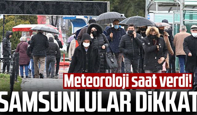 Samsun hava durumu 22 Aralık Pazartesi