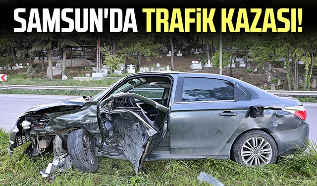 Samsun'da trafik kazası! 3 yaralı