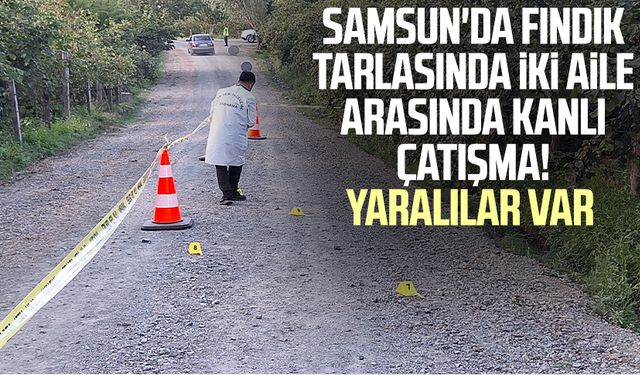 Samsun'da fındık tarlasında iki aile arasında silahlı çatışma! Yaralılar var