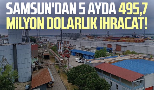 Samsun'dan 5 ayda 495,7 milyon dolarlık ihracat!