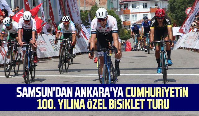 Samsun'dan Ankara'ya Cumhuriyetin 100. Yılına özel bisiklet turu