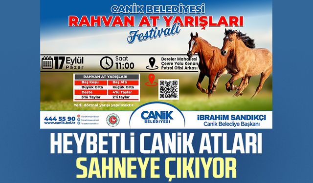 Heybetli Canik atları sahneye çıkıyor 