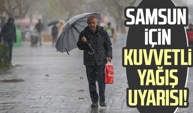 14 Kasım Salı Samsun hava durumu