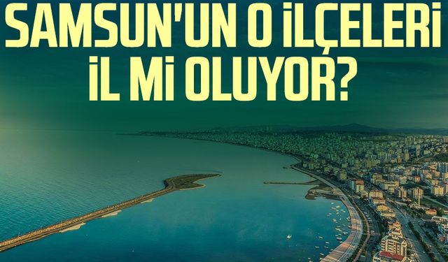 Samsun'un o ilçeleri il mi oluyor?