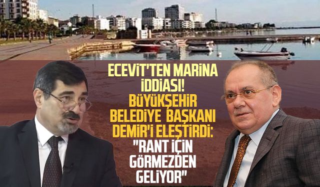 Nedim Ecevit'ten marina iddiası! Mustafa Demir'i eleştirdi: "Rant için görmezden geliyor"