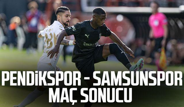 Pendikspor - Samsunspor maç sonucu