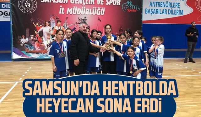 Samsun'da hentbolda heyecan sona erdi 
