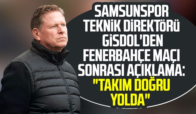 Samsunspor Teknik Direktörü Markus Gisdol'den Fenerbahçe maçı sonrası açıklama: "Takım doğru yolda"