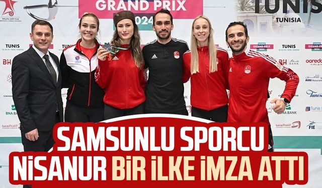 Samsunlu sporcu Nisanur bir ilke imza attı 