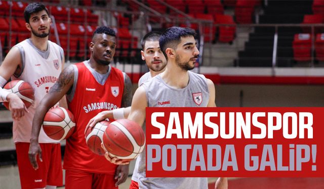 Samsunspor Basketbol, potada galip!