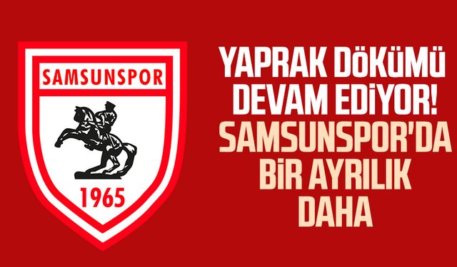 Yaprak dökümü devam ediyor! Samsunspor Basketbol'da bir ayrılık daha