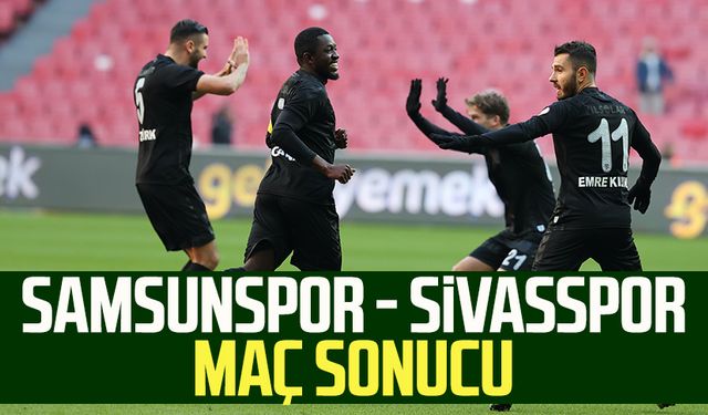 Samsunspor - Sivasspor maç sonucu