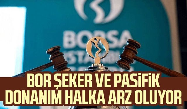 Bor Şeker ve Pasifik Donanım halka arz oluyor