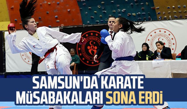 Samsun'da karate müsabakaları sona erdi
