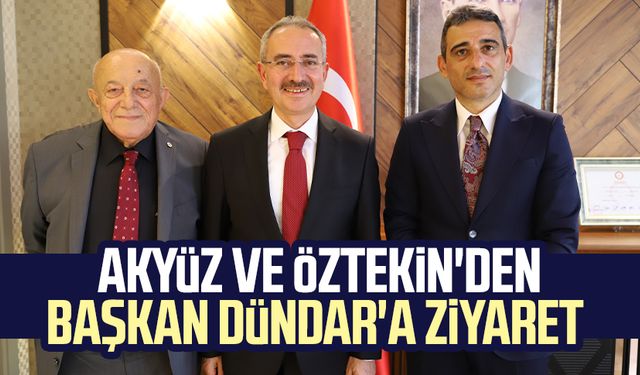 Erkan Akyüz ve Haydar Öztekin'den Başkan Hüseyin Dündar'a ziyaret