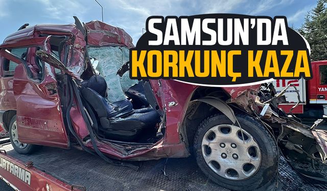 Samsun Çarşamba'da korkunç kaza! 2 kişi hayatını kaybetti