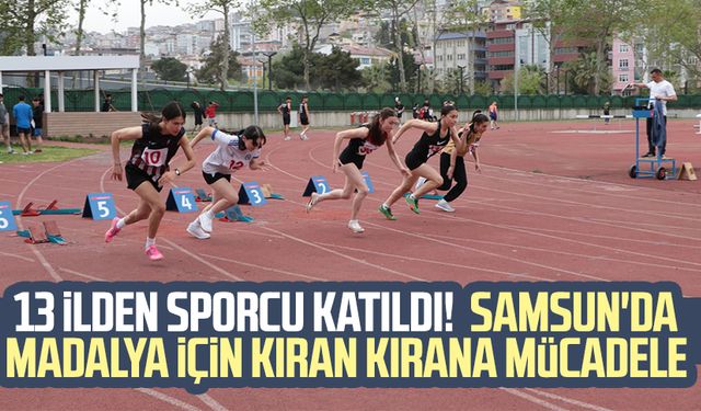 13 ilden sporcu katıldı! Samsun'da madalya için kıran kırana mücadele