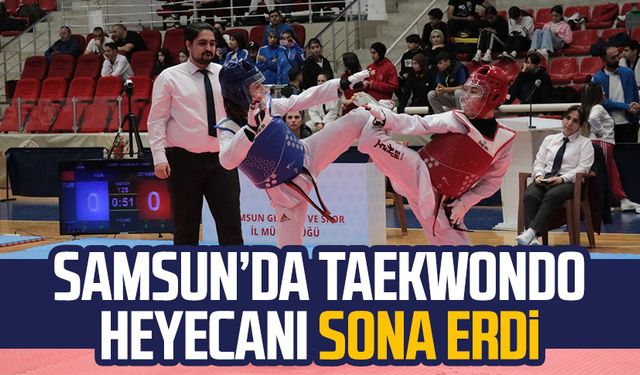 Samsun’da Taekwondo heyecanı sona erdi