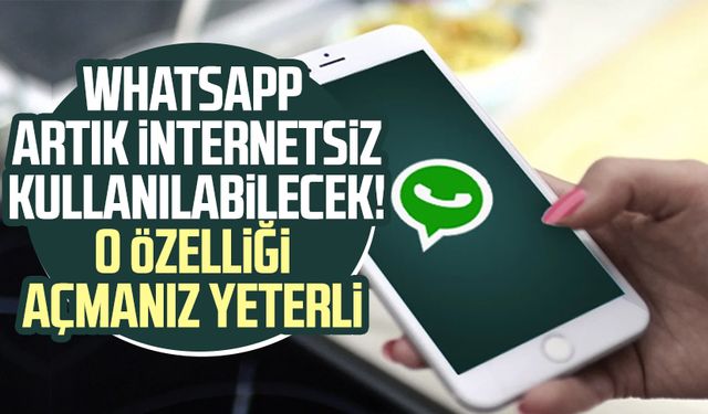 WhatsApp artık internetsiz kullanılabilecek! O özelliği açmanız yeterli