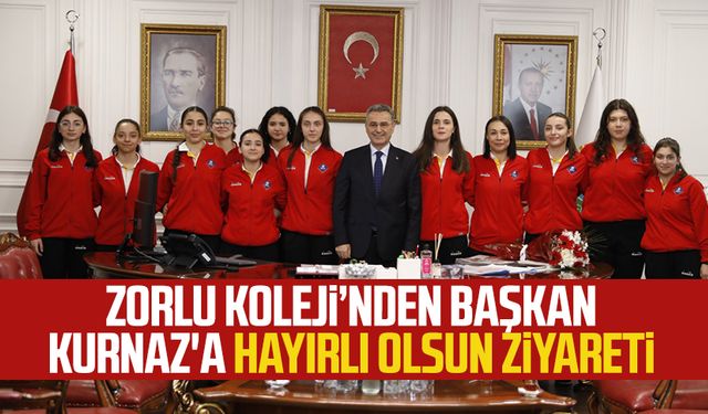 Zorlu Koleji Spor Kulübü'nden Başkan İhsan Kurnaz'a hayırlı olsun ziyareti